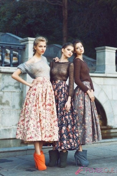 retro elbise modelleri - vintage modası (4)