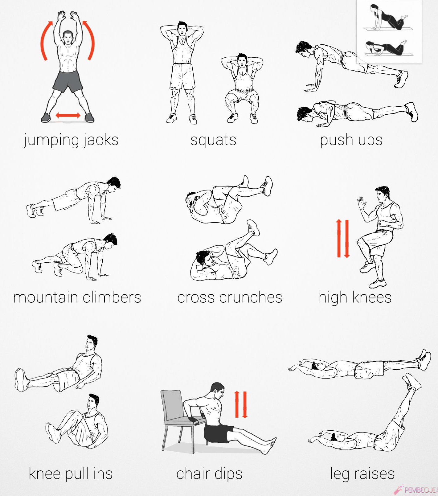 Evde Fitness Hareketleri