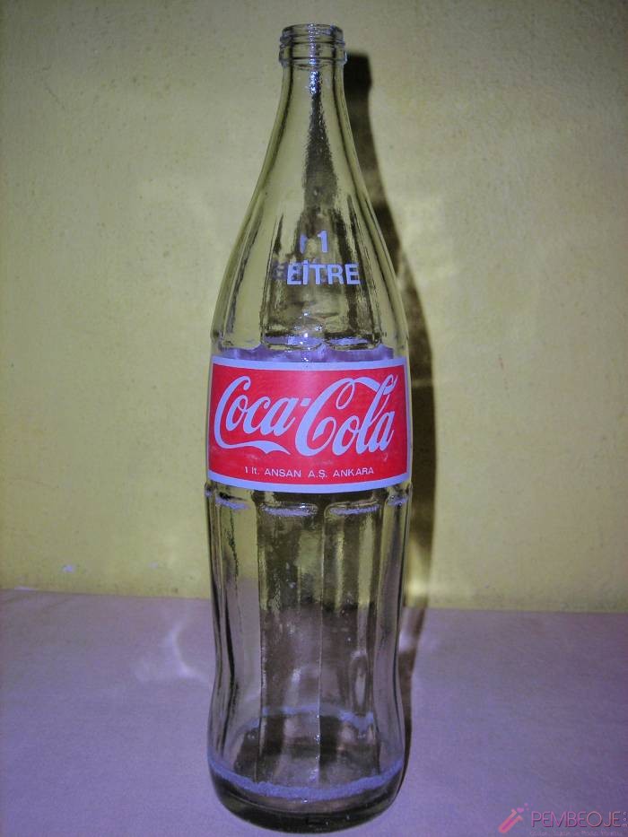 coca cola 1lt cam şişe